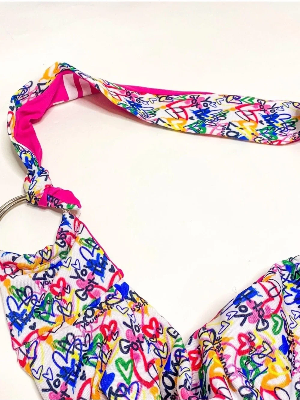 Graffiti Love Yourself Sport Sling Nylon Bag - Picture 4 of 12
